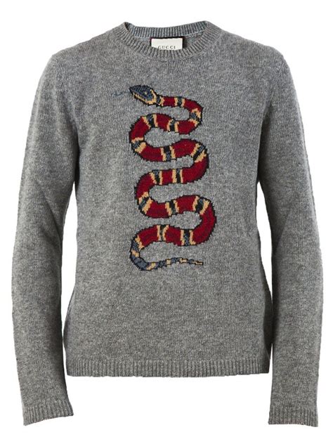 gucci snake crewneck